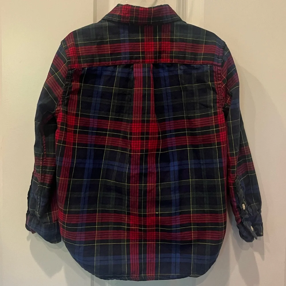 Ralph Lauren Plaid Cotton Twill Shirt 3T - Picture 2 of 3